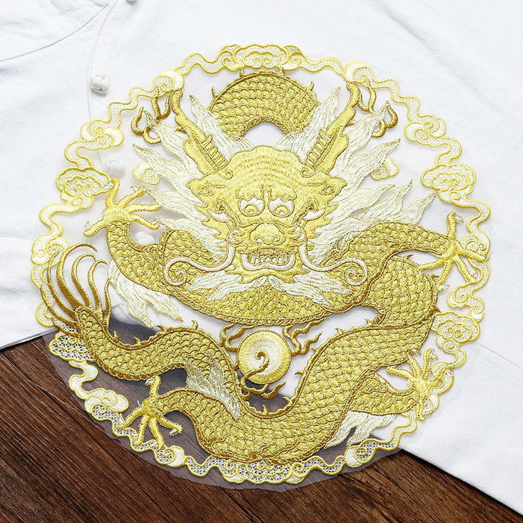 Golden thread dragon circular  - Ethnic Fashion Men recensie en prijs
