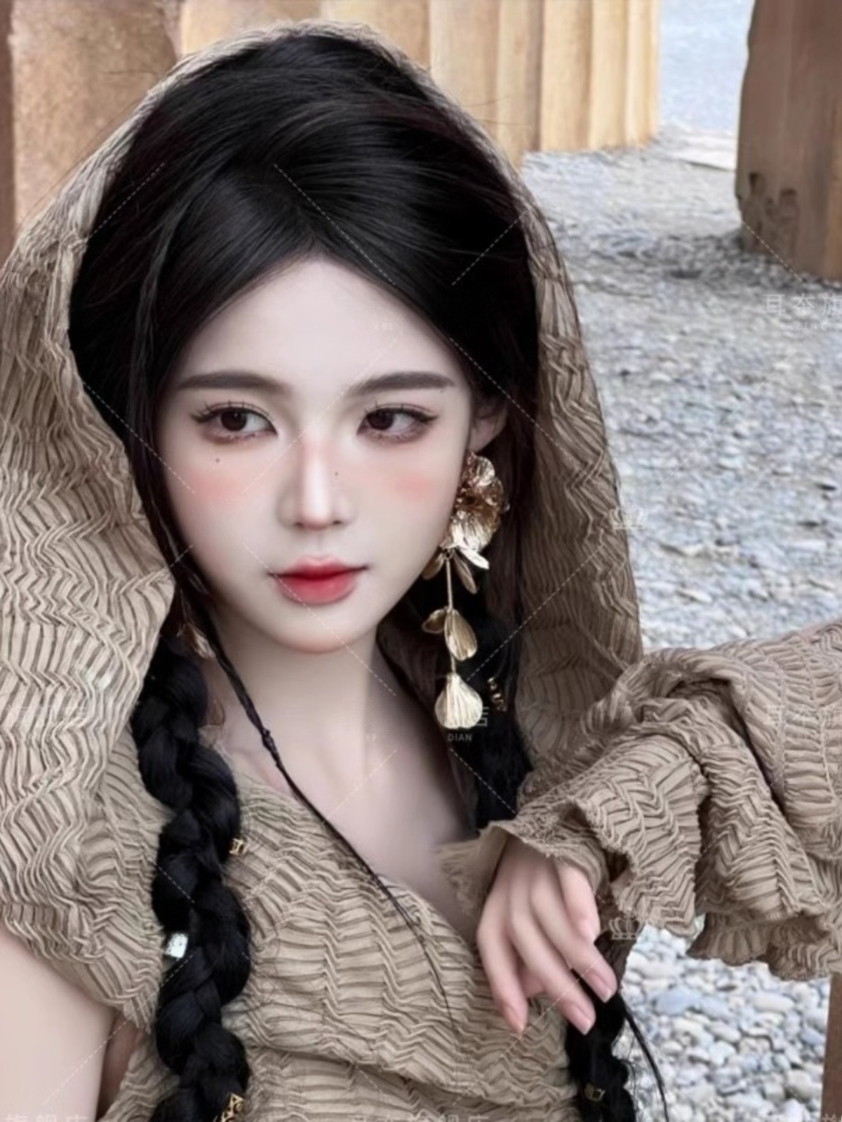 Desert  Themed Long Dress Wome - Ethnic Fashion Photography recensie en prijs