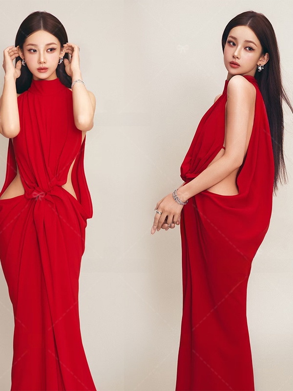 Red Portrait Photography Dress - Ethnic Fashion Photography recensie en prijs