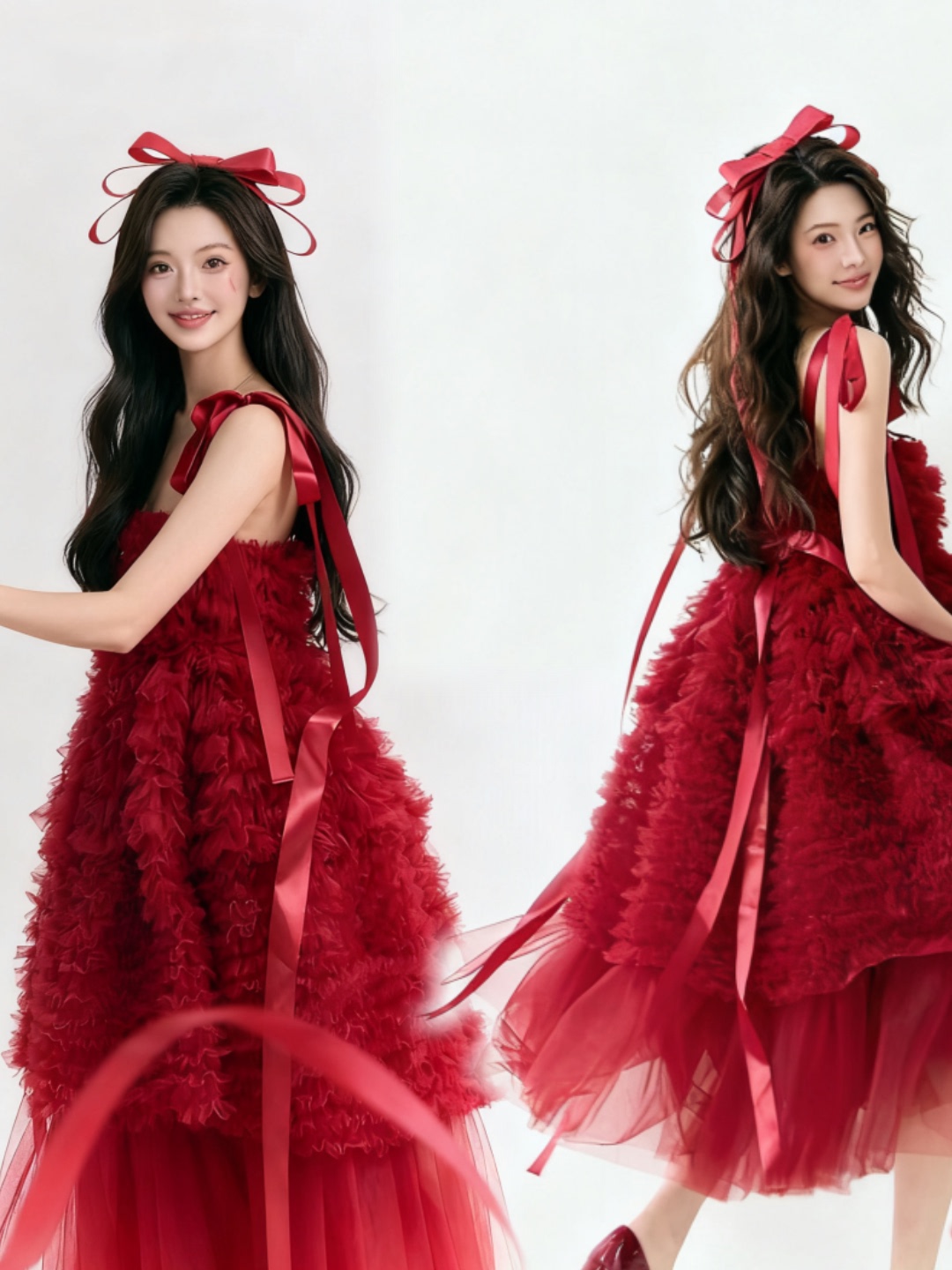 Red Tulle Skirt Artistic Birth - Ethnic Fashion Photography recensie en prijs