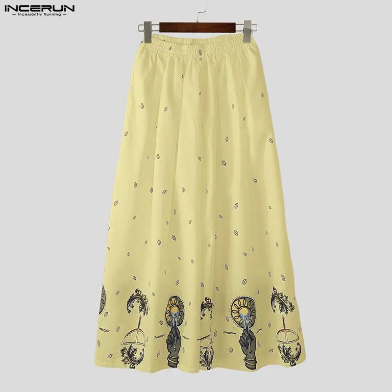 INCERUN Men Wide Leg Pants Pri - Ethnic Fashion Men recensie en prijs