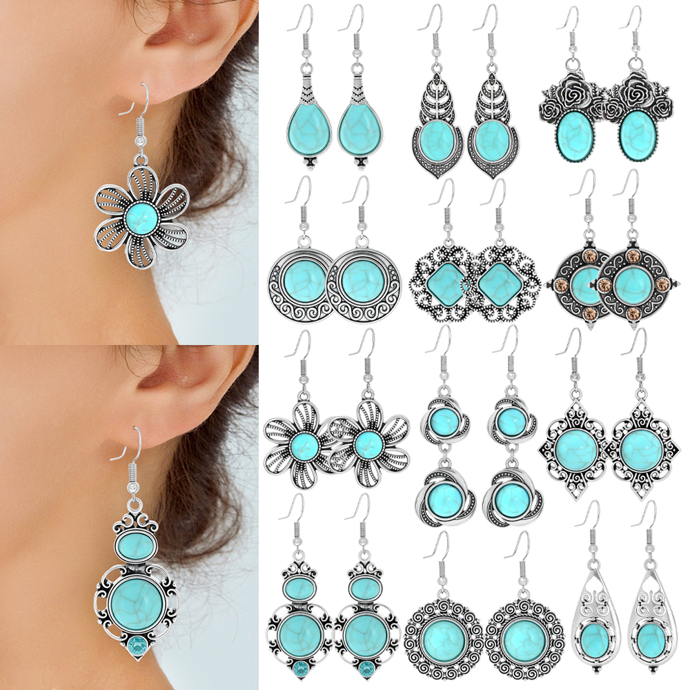 Ethnic Style Drop Earrings wit - Ethnic Wear In Fashion recensie en prijs