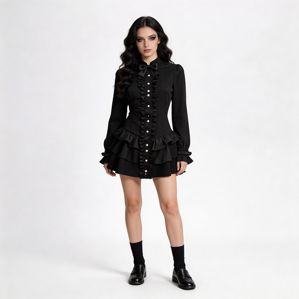 Black Gothic Short Skirt Hallo - Ethnic Wear In Fashion recensie en prijs