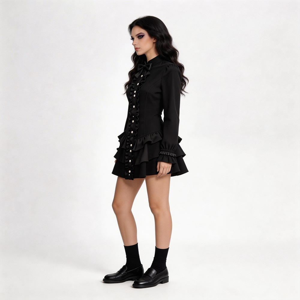 Black Gothic Short Skirt Hallo - Ethnic Wear In Fashion recensie en prijs