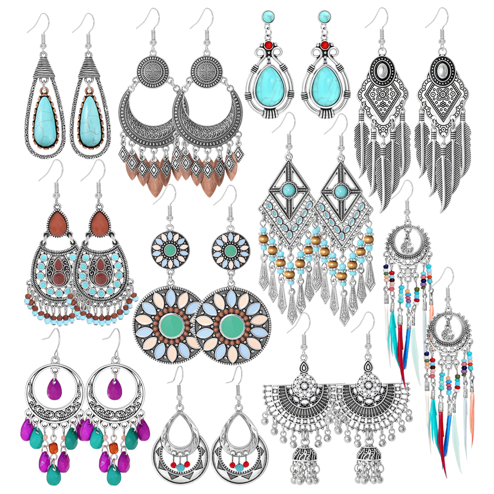 Ethnic Style Dangle Earrings F - Ethnic Wear In Fashion recensie en prijs